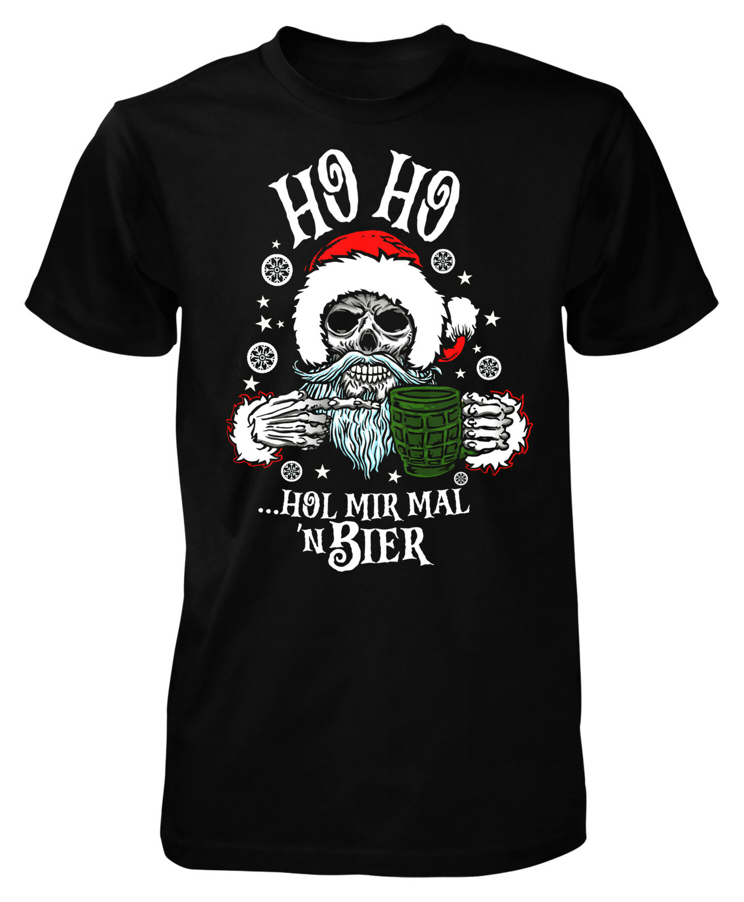 Pánské vánoční tričko Hol Mir Mal ´N Bier