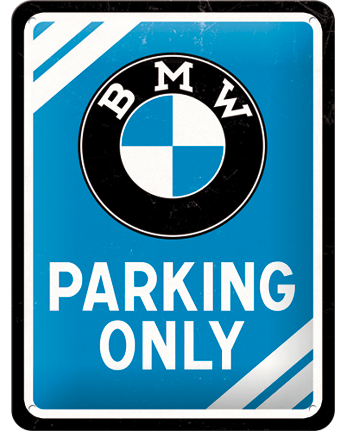 Plechová cedule BMW PARKING ONLY 26177