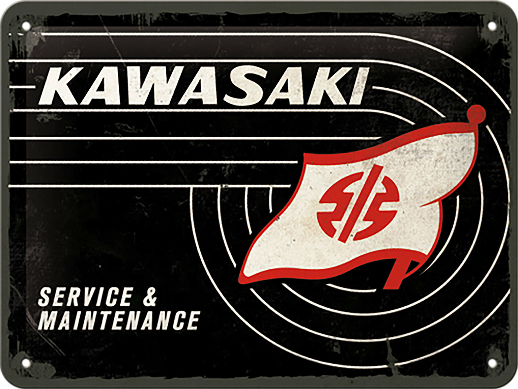 Plechová cedule logo Kawasaki